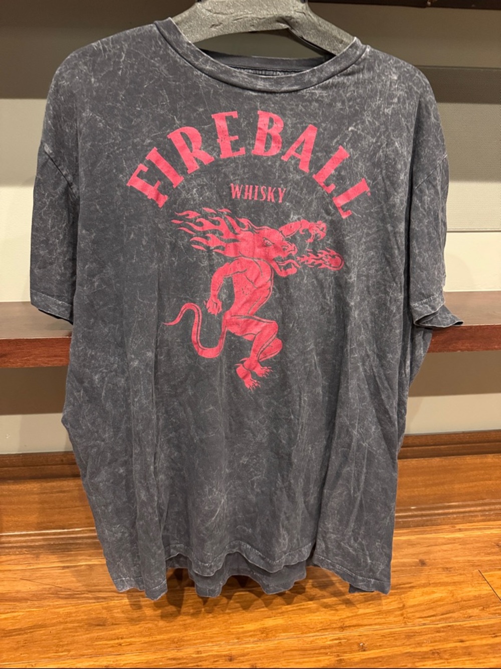 Whisky Graphic Tee - Men's Black with Red Print